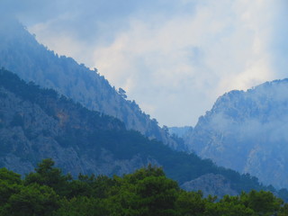 morning in the mountains