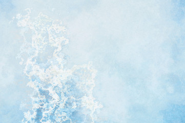 Abstract blue vintage background with chair