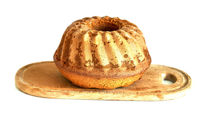 cupcake cake lies on the table