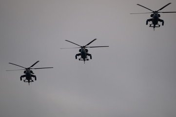 helicopter in flight
