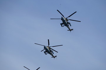 helicopter in flight