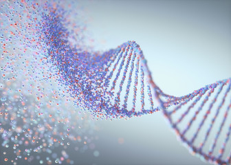 Genetic Disorder DNA Molecule Structure - obrazy, fototapety, plakaty