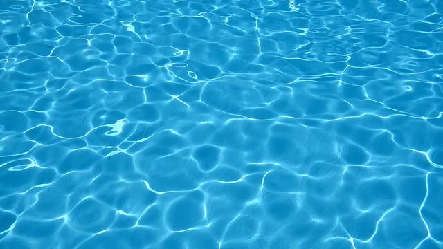 Rippling water in a swimming pool