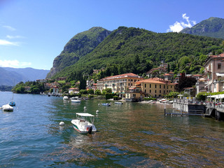 Cityscapes in Menaggio on the lakeside of Como Lake