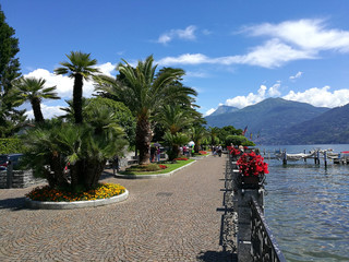 Cityscapes in Menaggio on the lakeside of Como Lake