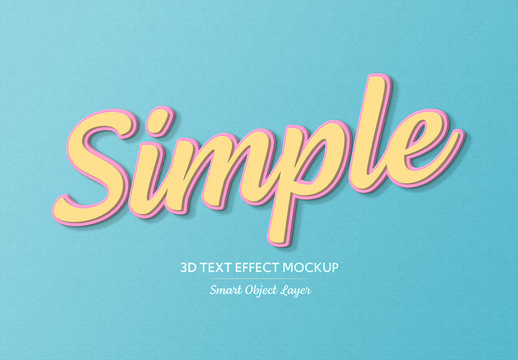 Simple 3D Text Effect with Border