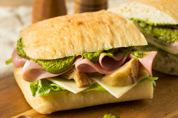 Homemade Italian Panino Sandwich