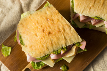 Homemade Italian Panino Sandwich
