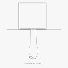continuous line drawing. mirror. simple vector illustration. mirror concept hand drawing sketch line.