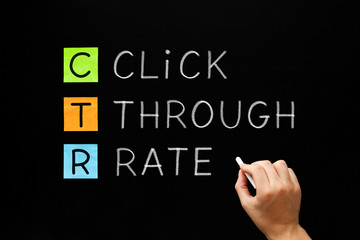 Click Through Rate CTR Concept