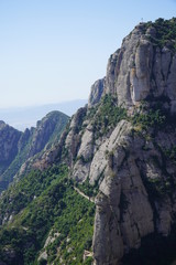 Mountain Side in Montserrat Spain