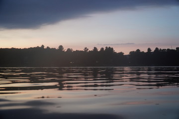 Sunset on the lake Deep Creek Maryland