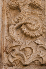 old Architectural detail of decorative frieze