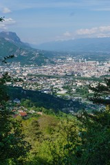 Obraz premium mountain city panorama