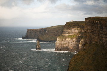 Cliffs of Moher with cloudscape