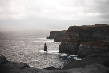 Cliffs of Moher with cloudscape
