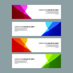 Fototapeta premium Vector Abstract design banner web template