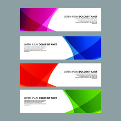 Fototapeta premium Vector Abstract design banner web template
