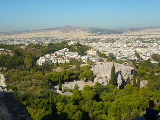 Fototapeta na wymiar Vue depuis l'Acropole