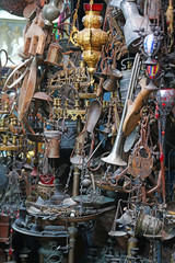 An antique shop in the historic center of Ioannina, Epirus