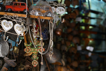 An antique shop in the historic center of Ioannina, Epirus