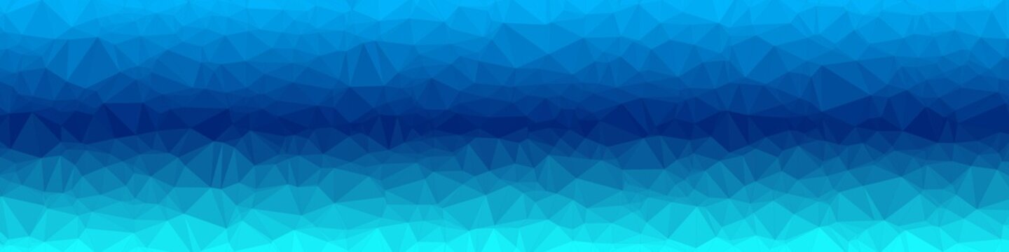 Abstract Ocean Voronoi trianglify Generative Art background illustration