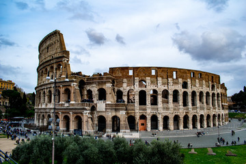 Naklejka na ściany i meble colosseum in rome italy