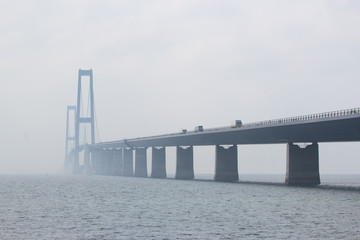 The Great Belt Bridge link in Dnmark