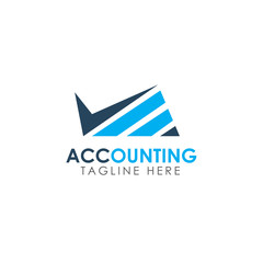 Business Financial and Accounting Logo design Template. Marketing Chart Financial Company Logo. Financial Advisor Logo, Data Statistics Financial Logo design.