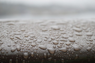 drops on a water surface