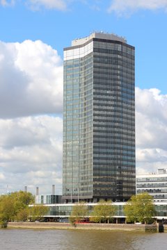 LONDON - MAY 16: Millbank Tower skyscraper on May 16, 2012 in London. The skyscraper was completed in 1963, is 118m tall and currently is a Grade II listed building.