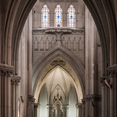 Interior of catholic cathedral