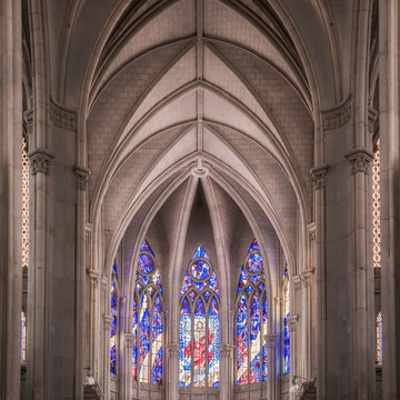 Interior of catholic cathedral