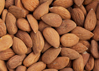 Almond nuts background