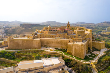 Citadel in Victoria city (Rabat) - capital of Gozo island. Malta country