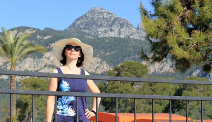 woman on the beach on vacation