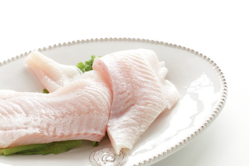 Freshness skinless flat fish for prepared food ingredient