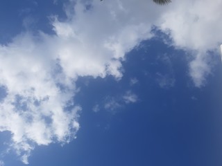 blue sky with clouds