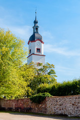 Fototapeta premium Kloster Wallfahrtsort Wechselburg - Sachsen, Rochlitz, Grimma, Mulde