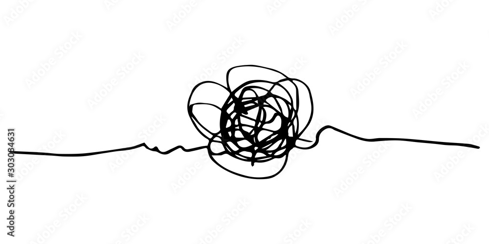 Poster hand drawn scribble sketch circle object. tangled grungy round scribble. isolated on white backgroun