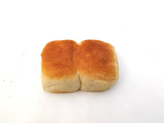 Bread, bakery icon, sliced fresh wheat bread isolated on white background