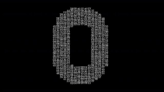 numbers code information counting digital