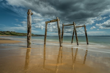 Fototapeta premium Old Jetty at Cat Bay, Phillip Island