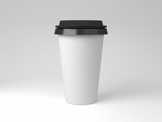  Serial image paper coffee cups for presentation logo or illustration, front, single