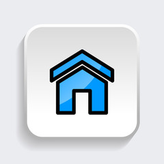 Set of home icon. symbol of house or building with trendy flat style icon for web site design, logo, app, UI isolated on white background. Vector Illustration