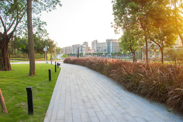 The Fushan park of Jiangmen at dusk,Guangdong,China.