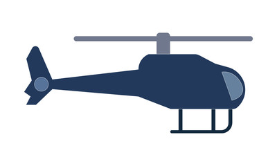 Helicopter icon on white background vector image
