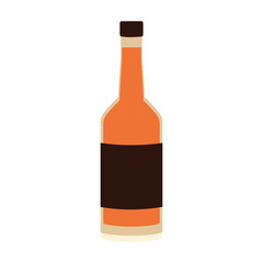 beer bottle icon, flat design