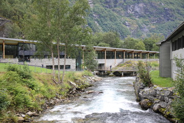 Fototapeta na wymiar Norwegian Fjord Centre near Geiranger, Norway