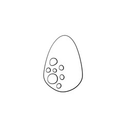 simple line illustration of easter egg